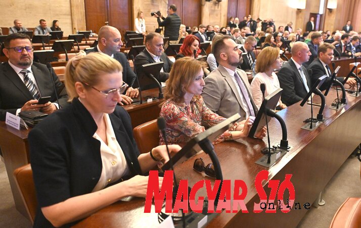 A VMSZ frakciójának képviselői (Ótos András felvétele) A VMSZ frakciójának képviselői (Ótos András felvétele)
