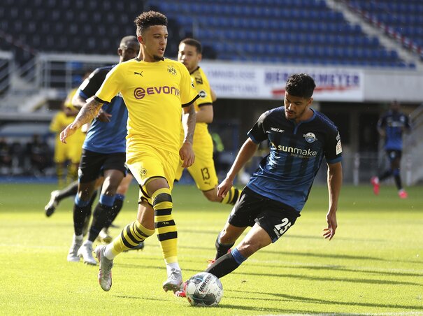 Jadon Sancho remekelt (Fotó: Beta/AP) Jadon Sancho remekelt (Fotó: Beta/AP)