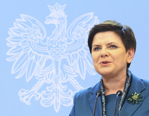 Beata Szydlo lengyel kormányfő (Fotó: Beta/AP)