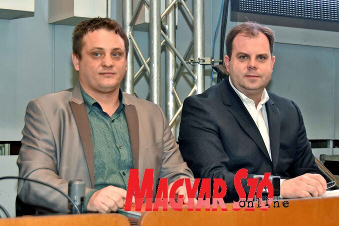 Holló Roland, a Holló Company és Tamás Zoltán, a Goodwill Pharma képviselője (Fotó: Gergely Árpád) Holló Roland, a Holló Company és Tamás Zoltán, a Goodwill Pharma képviselője (Fotó: Gergely Árpád)