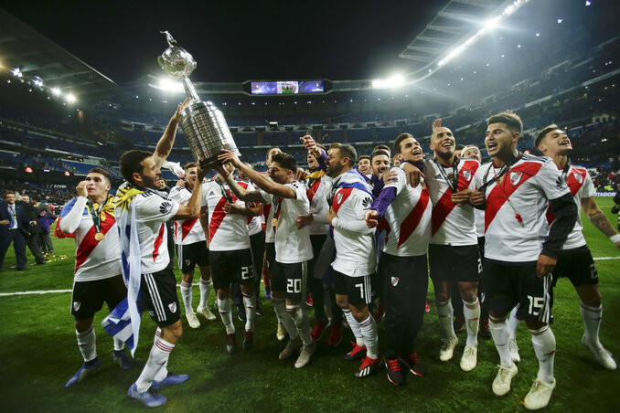 A River Plate a serleggel (Fotó: Beta/AP) A River Plate a serleggel (Fotó: Beta/AP)