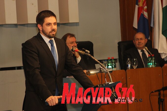 Magyar Levente: Még nem volt példa, hogy ilyen mértékű támogatást kapjon bármelyik határon kívüli magyar közösség (Diósi Árpád felvétele) Magyar Levente: Még nem volt példa, hogy ilyen mértékű támogatást kapjon bármelyik határon kívüli magyar közösség (Diósi Árpád felvétele)