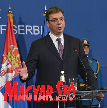 Aleksandar Vučić (Ótos András felvétele)