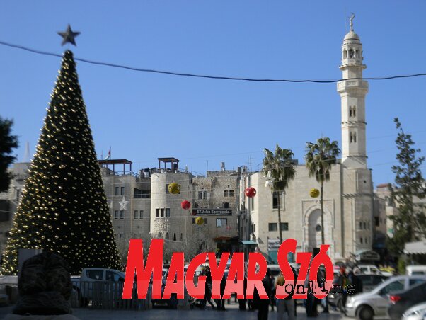 Betlehem, Jézus születésének városa csak tíz kilométerre van Jeruzsálemtől, de a Palesztin Autonómia része (Fehér Rózsa felvétele)