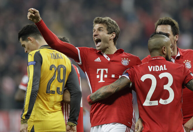 A 88. percben Thomas Müller tovább növelte a különbséget, így csapata nagy lépést tett a nyolc közé kerülés felé (Fotó: Beta/AP) A 88. percben Thomas Müller tovább növelte a különbséget, így csapata nagy lépést tett a nyolc közé kerülés felé (Fotó: Beta/AP)