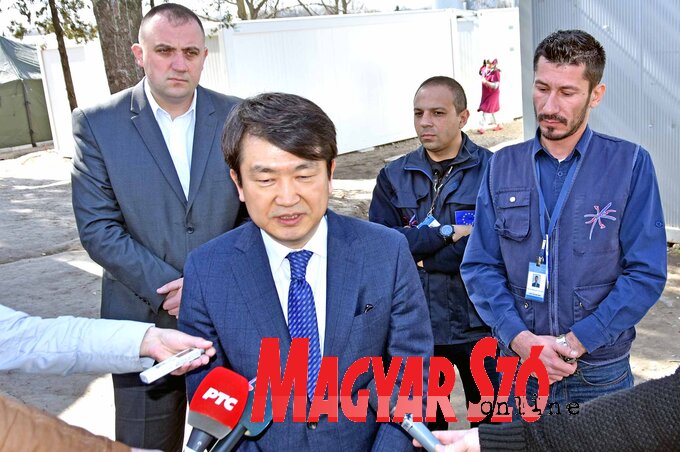 A dél-koreai nagykövetség sokat segített a migránshelyzet kezelésében (Fotó: Gergely Árpád)