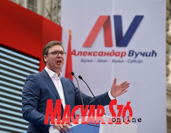 Aleksandar Vučić (Ótos András felvétele) Aleksandar Vučić (Ótos András felvétele)