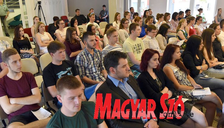 A hallgatói konferencián (Ótos András felvétele) A hallgatói konferencián (Ótos András felvétele)