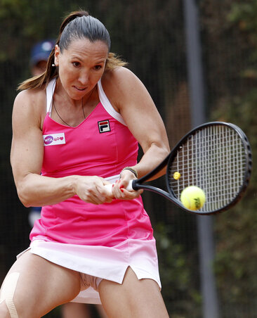 Jelena Janković könnyen elbánt honfitársnőjével (Fotó:  Beta/AP)