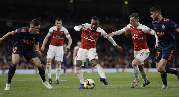 Lacazette nyolc perc alatt megfordította a meccset (Fotó: Beta/AP) Lacazette nyolc perc alatt megfordította a meccset (Fotó: Beta/AP)
