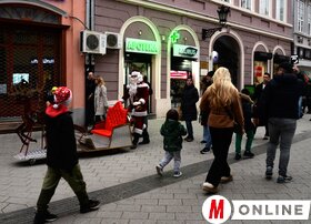 Újév utáni hangulat Újvidék utcáin