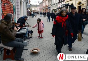Újév utáni hangulat Újvidék utcáin