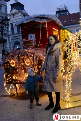 Újév utáni hangulat Újvidék utcáin