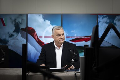 Orbán Viktor miniszterelnök: Az orosz földgáz és kőolaj importjának leállítása nagyon veszélyes dolog (Fotó: MTI/Miniszterelnöki Kommunikációs Főosztály