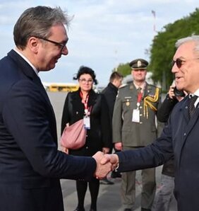 Vučić tegnap Kaszim-Zsomart Tokajev kazah elnökkel találkozott (Fotó: Instagram)