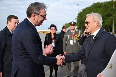 Vučić tegnap Kaszim-Zsomart Tokajev kazah elnökkel találkozott (Fotó: Instagram)