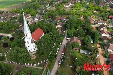 A Munkás Szent József templom és környéke felülről (Fotó: Gergely József felvétele)
