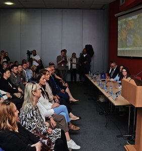 Dragan Glamočić nyitotta meg a konferenciát (Fotó: Dávid Csilla)