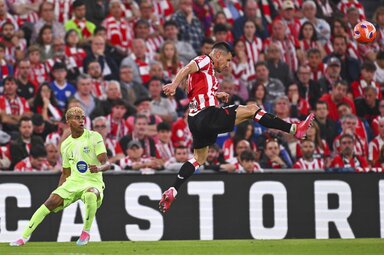 A PSG Yamal (fotónkon balról) és Mbappé szájából is „kiénekelte” a BL-trófát, a két klasszis most a válogatottban bizonyíthat (Fotó: Beta/AP)