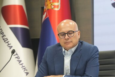 Miloš Vučević, a Szerb Haladó Párt elnöke/Korábbi felvétel/Beta