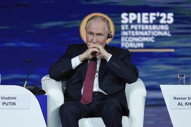 Az orosz elnök szerint az ukrajnai tragédia azok munkálkodásának eredménye, akik nem hajlandók beletörődni a világban végbemenő globális változásokba (Fotó: Beta/AP)