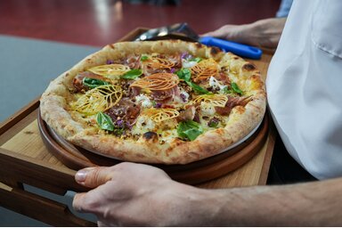 A vajdasági ízek szimfóniája: egy pizza, ami történetet mesél el (Fotó: Oláh Attila)
