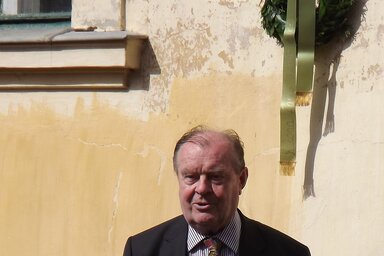 A Tanár úr Katona Lajos folkloristára emlékezik. Vác, 2014 (Klamár Zoltán felvétele)