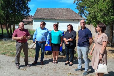 Fejsztámer Róbert is megtekintette a munkálatokat (Bájić Jenei Klementina)