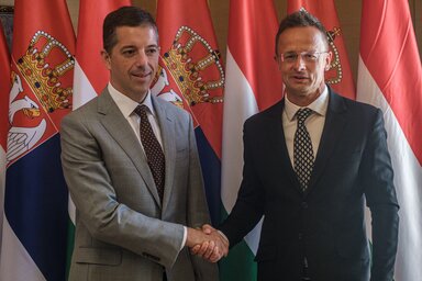 Marko Đurić és Szijjártó Péter (Fotó: MTI)