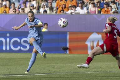 Vivianne Miedema megszerezte 100. válogatott-találatát (Fotó: Beta/AP)