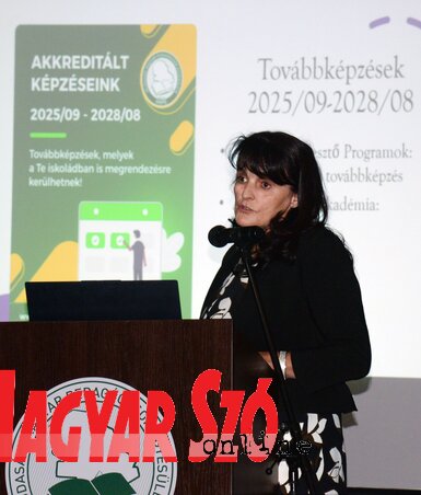 Lukács Gabriella, a VMPE elnöke (Fotó: Dávid Csilla felvétele) Lukács Gabriella, a VMPE elnöke (Fotó: Dávid Csilla felvétele)