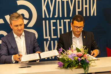 Nikola Selaković és Mladen Bogdan (Fotó: nagykikindai önkormányzat)