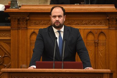 Nacsa Lőrinc az Országházban (Fotó: MTI)