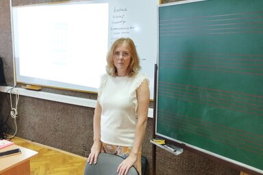Bernolák Dóra a Szabadkai Nyári Akadémián (Lukács Melinda felvétele)