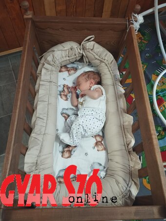Máté mindennap ringatózik a bölcsőben (Fotó: Kancsár Izabella)