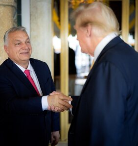Korábbi felvétel/Donald Trump fogadja Orbán Viktor kormányfőt/MTI