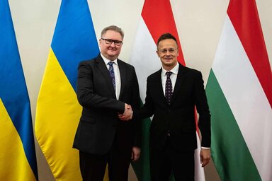 Tarasz Kacska és Szijjártó Péter (Fotó: MTI)