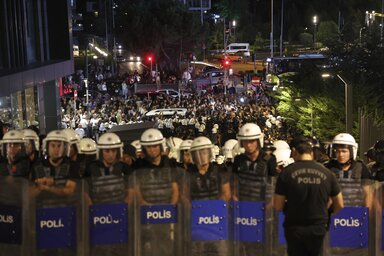 A tüntetők Recep Tayyip Erdogan török államfő lemondását követelték (Fotó: Beta/AP)