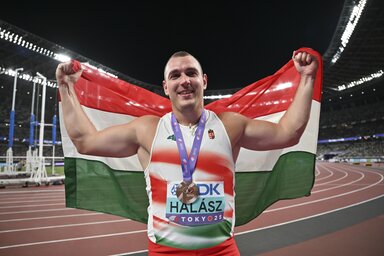Halász Bencének ez a harmadik vb-bronzérme (Fotó: MTI)