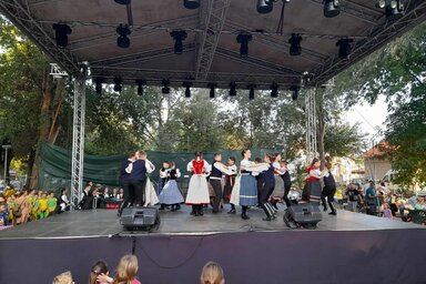 A néptáncosok bemutatóját sokan megnézték (Fotó: Ricz Róbert)