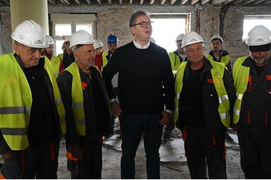 Két éven belül befejeződik a belgrádi szülészeti klinika felújítása. (Kép: Aleksandar Vučić / Facebook)