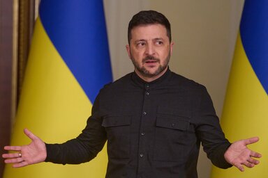 Az ukrán elnök szerint ezzel a megközelítéssel lehet tartós békét teremteni Európában (Fotó: Beta/AP)