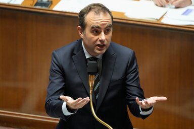 Sébastien Lecornu francia miniszterelnök (Fotó: AP via Beta)