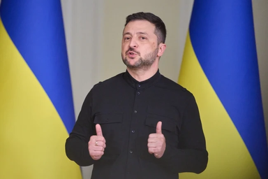 Az ukrán elnök szerint a tartós békéhez minden fél részvétele szükséges. (Fotó: Beta)