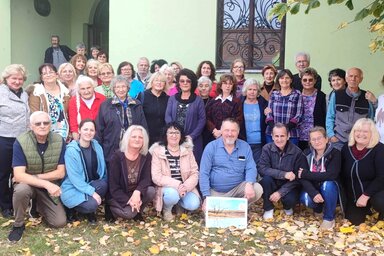 A festőtábor résztvevői (Fotó: Petőfi Sándor Magyar Kultúrkör)