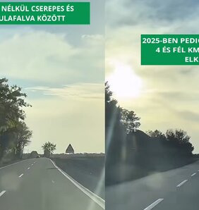 Befejeződött a térség egyik fontos útfelújítása. (Kép: Dr. Pásztor Bálint / PrintScreen / facebook