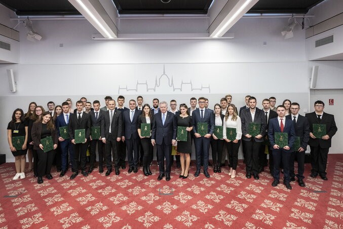 A díjazottak (Fotó: MTI)