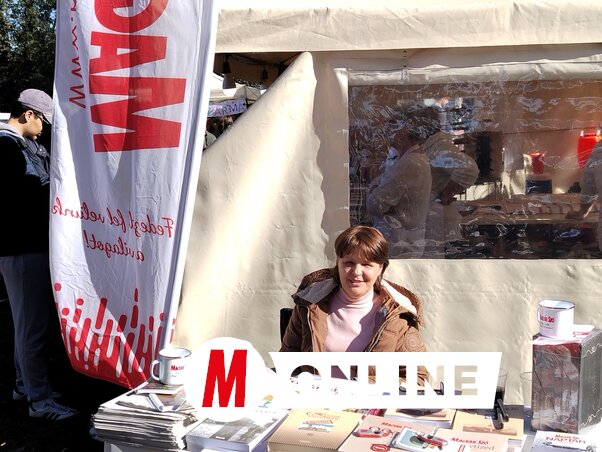 A Magyar Szó standja a Szármafesztiválon (Tóth Péter felvétele) A Magyar Szó standja a Szármafesztiválon (Tóth Péter felvétele)