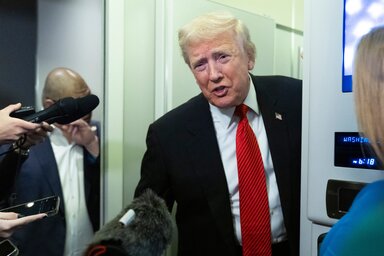 Az amerikai elnök kijelentette, hogy a döntése még megváltozhat (Fotó: Beta/AP)