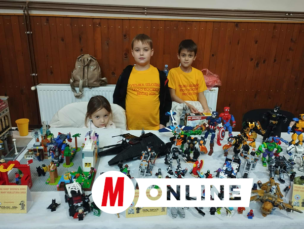 Szabó Dominik és unokatestvére, Fodor Zalán minden évben kiállít az óbecsei legókiállításon (Kancsár Izabella felvétele)